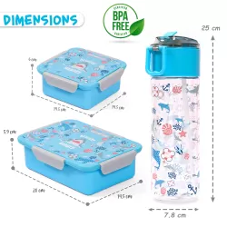 Shark - 2 Compartment Plastic Box