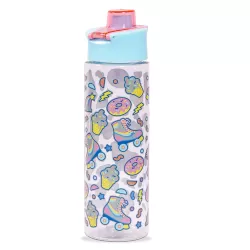 Eazy Kids Lunch Box and Tritan Water Bottle w/ Flip Lid, Gen Z Skater - Blue, 750ml