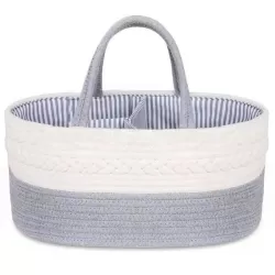 Little Story Diaper Caddy with 100pcs Changing Mats - Grey