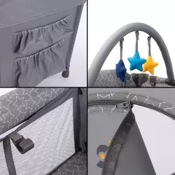 Little Story Playard with Stroller & Diaper Bag Set