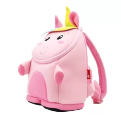 Nohoo Unicorn 3D Bag + Bento Lunch Box-Pink