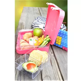 Nohoo Unicorn Bag + Bento Lunch Box-Pink