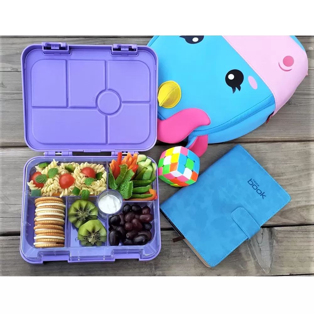 Nohoo Unicorn Bag + Bento Lunch Box-Purple