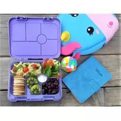 Nohoo Unicorn Bag + Bento Lunch Box-Purple