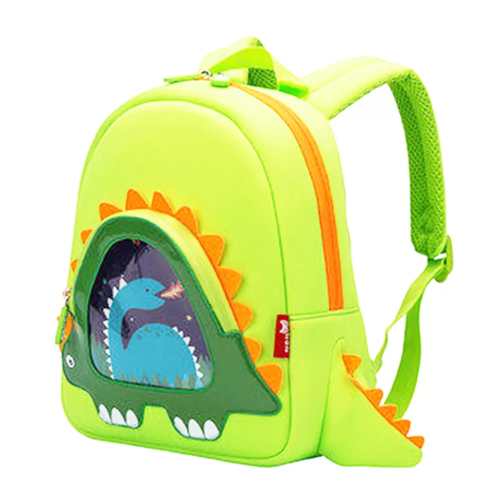 Nohoo Stegaurous Backpack and Bento Lunch Box-Green