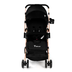 Teknum Reversible Trip Stroller w/ Ace Diaper Bag - Black