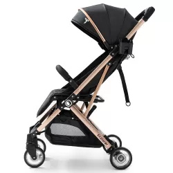 Teknum Explorer Travel Stroller with Diaper Bag & Stroller Hooks - Black