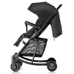 Teknum Stroller With Rocker with Blue Styler Fashion Diaper Bag- Black