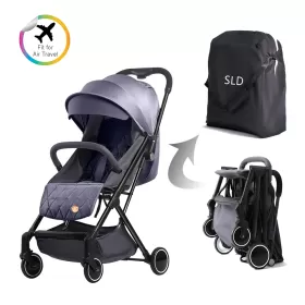 Travel Lite Stroller - SLD by Teknum with Sunveno Styler Fashion diaper Bag - Dark Grey