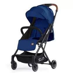 Teknum Travel Lite Stroller - Navy Blue with Sunveno Diaper bag and hooks