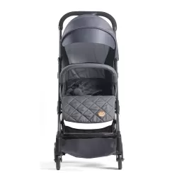 Teknum Grey Travel Lite Stroller + Sunveno Diaper Bag Black with Hooks