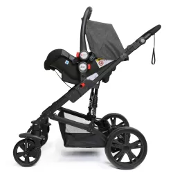 Teknum 4 in 1 Travel System with Car Seat - Black