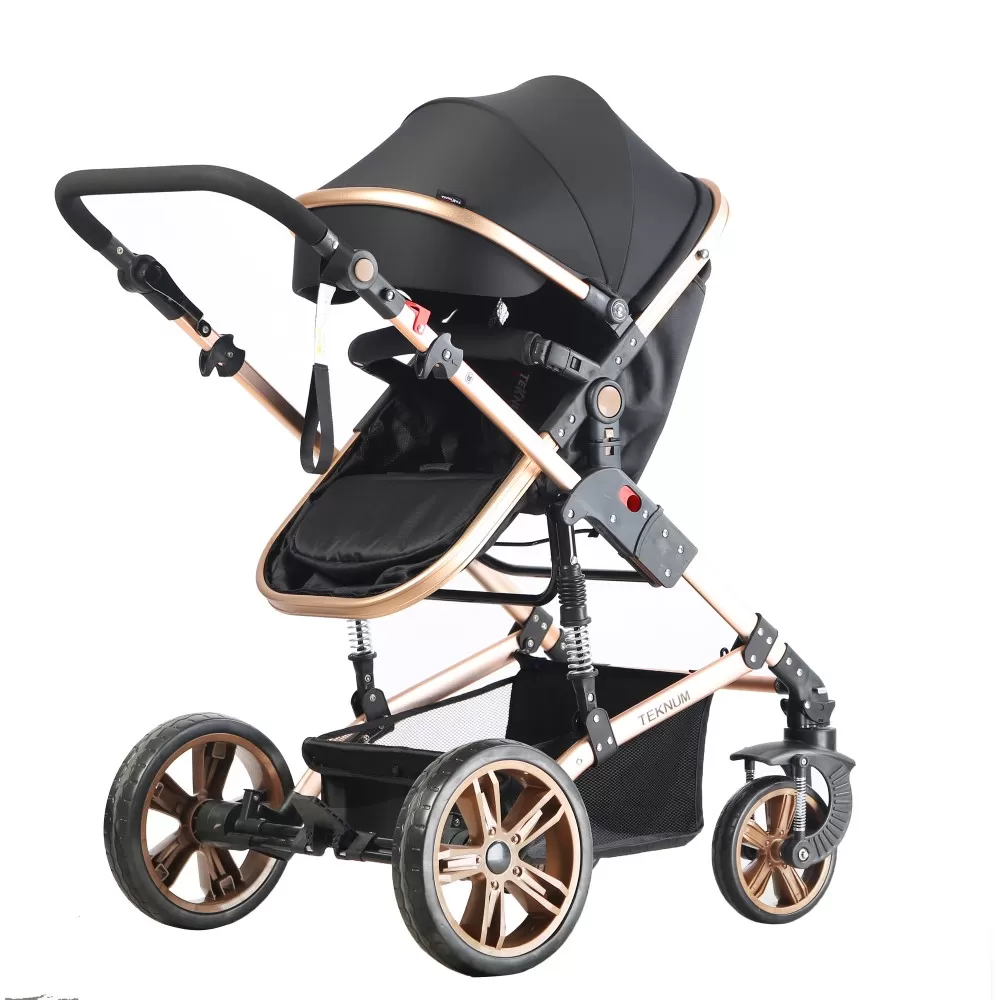 Teknum 4 in 1 Travel System with Car Seat - Black