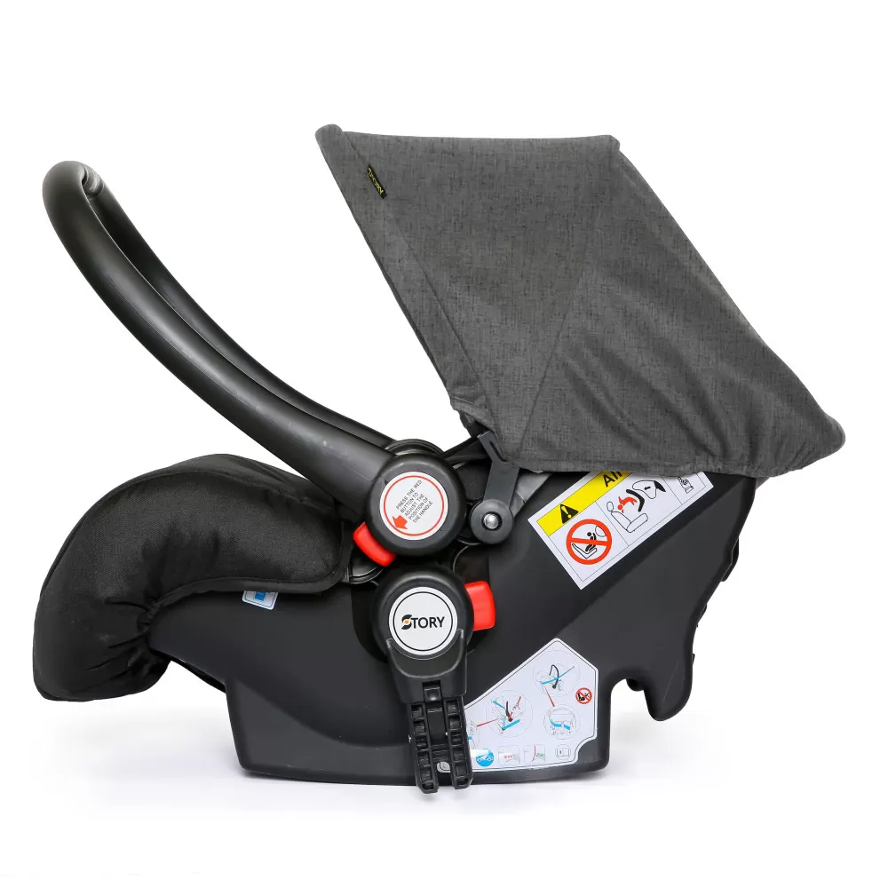 Teknum 4 in 1 Travel System with Car Seat - Grey