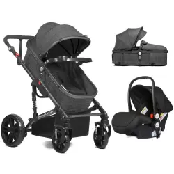 Teknum 4 in 1 Travel System with Car Seat - Space Grey