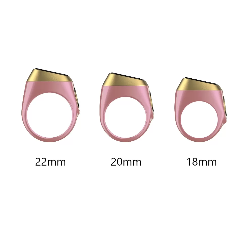 iQIBLA - Smart Tasbih Zikr1 Lite Ring - Pink - 20mm