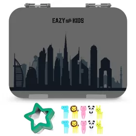 Eazy Kids 6 & 4 Convertible Bento Lunch Box - Love Dubai