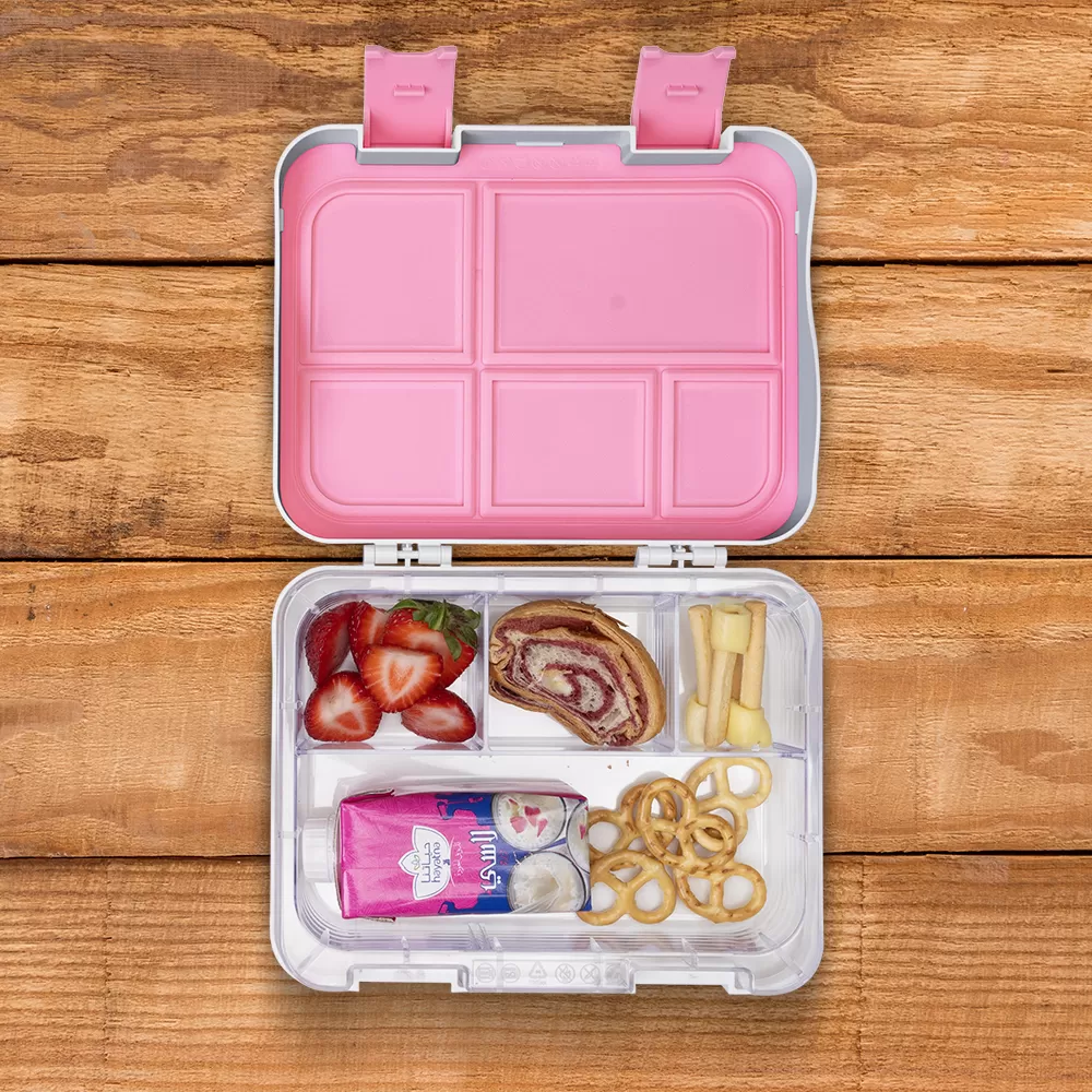 Eazy Kids 5 &amp; 4 Convertible Bento Lunch Box wt Sandwich Cutter Set-Its Girls Things