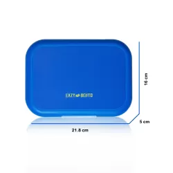 Eazy Kids 4 Compartment Bento Lunch Box - Mat Blue