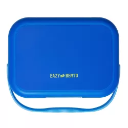 Eazy Kids 4 Compartment Bento Lunch Box - Mat Blue