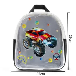 Eazy Kids Backpack Car - Black