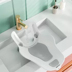 Eazy Kids 2-IN-1 Sink Bath Support tub and Butt cleaning station-Grey