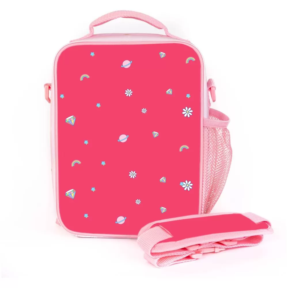 Eazy Kids Bento Boxes with Insulated Lunch Bag Combo - Unicorn Pink