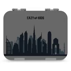 Eazy Kids Bento Boxes with Insulated Lunch Bag Combo - Love Dubai Grey