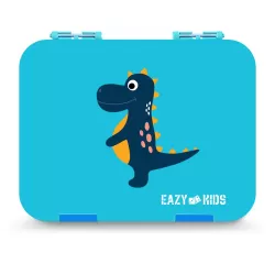 Eazy Kids Bento Boxes with Insulated Lunch Bag Combo - Dino Blue