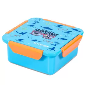 Eazy Kids Jawsome Shark Snack/Lunch Box-Blue