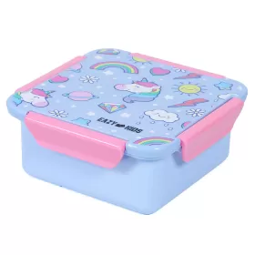 Eazy Kids Unicorn Snack/Lunch Box-Pink