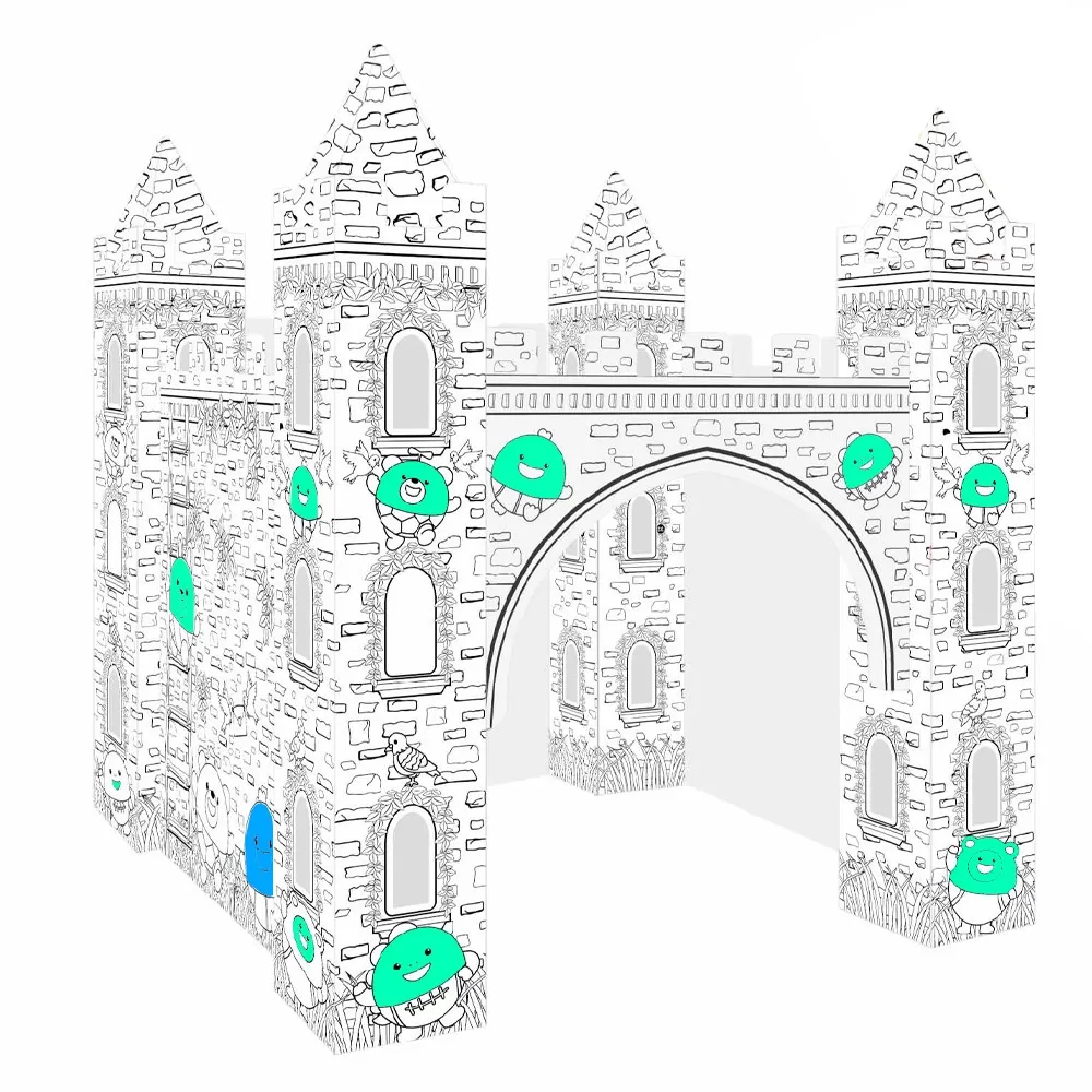 Eazy Kids DIY Doodle Erasable Painting Castle with Music and Light