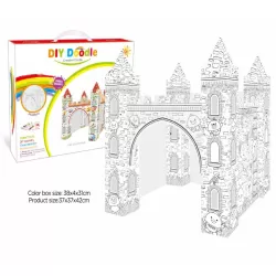 Eazy Kids DIY Doodle Erasable Painting Castle with Music and Light