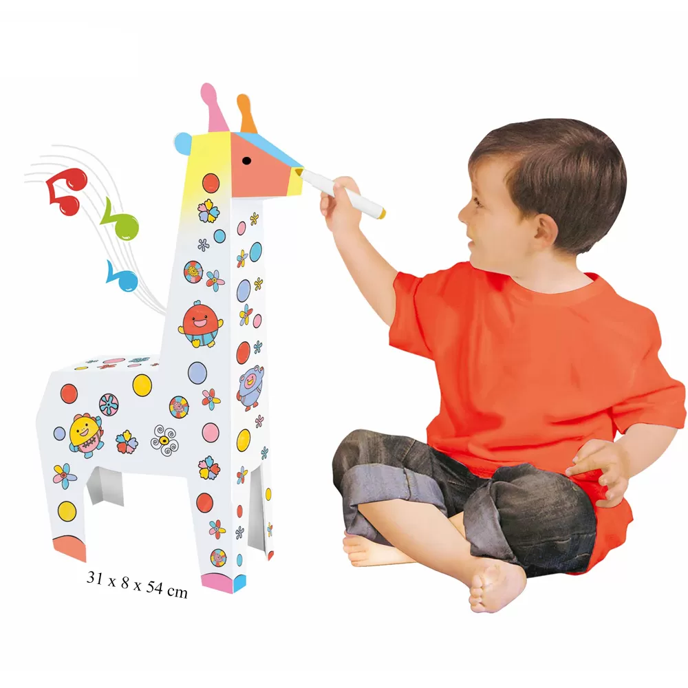 Eazy Kids DIY Doodle Coloring Giraffe with Music and Light