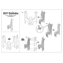 Eazy Kids DIY Doodle Coloring Giraffe with Music and Light