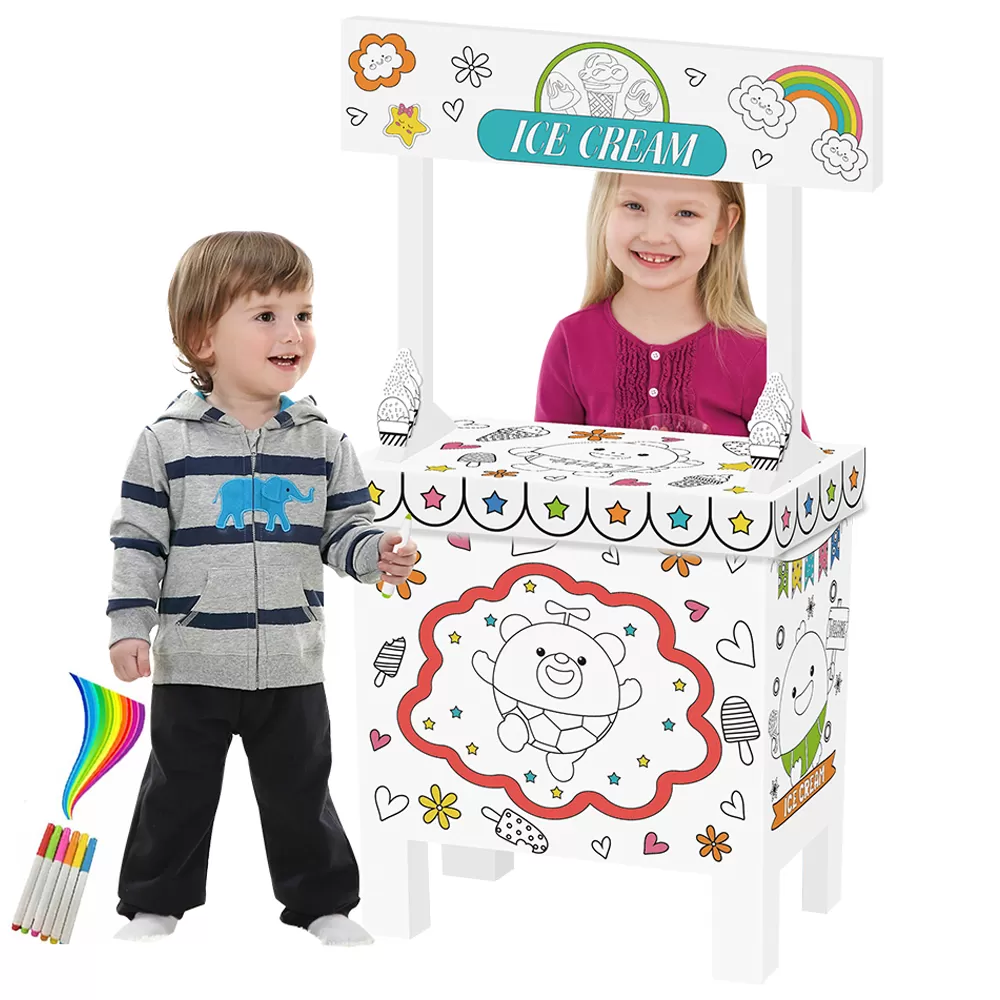 Eazy Kids - Doodle Art and Craft Coloring Ice Cream Shop