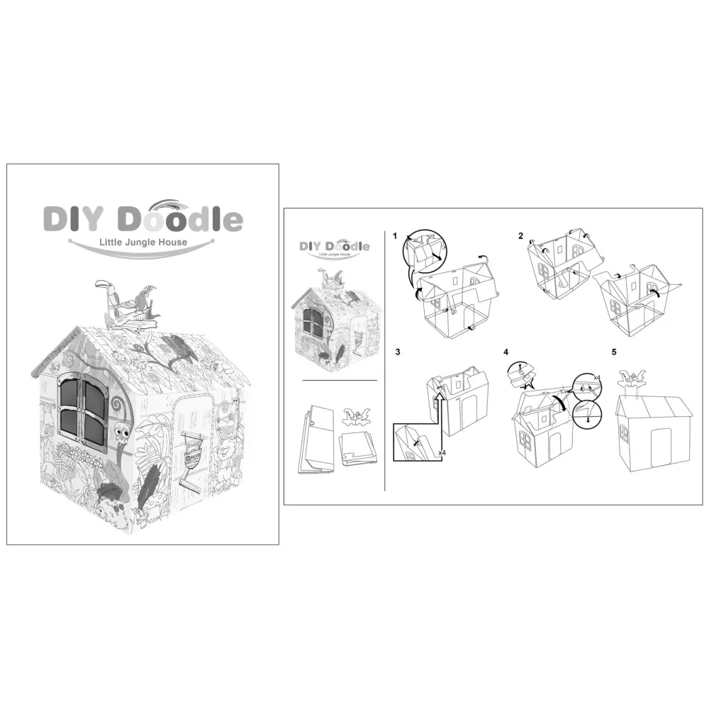 Eazy Kids DIY Doodle Painting Jungle House