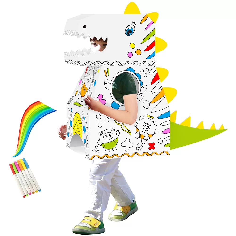 Eazy Kids - Diy Doodle Coloring Wearable Dinosaur