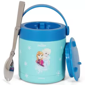 Disney Frozen Princess Elsa Stainless Steel Insulated Food Jar-Blue(350ml)