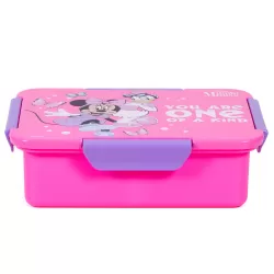 Disney Minnie Mouse 1/2/3/4 Compartment Convertible Bento Lunch Box-Pink