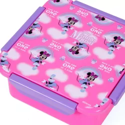 Disney Minnie Mouse Snack/Lunch Box-Pink (650ml)