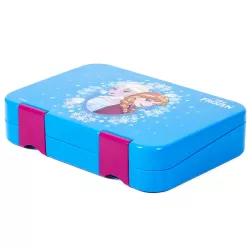 Disney Frozen Elsa Anna 6/4 Compartment Convertible Bento Tritan Lunch Box-Blue