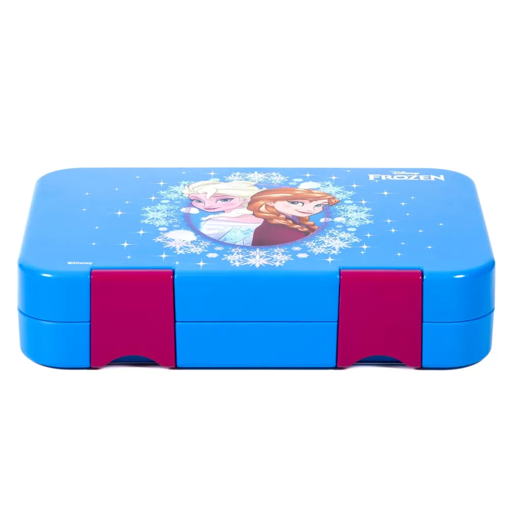 Disney Frozen Elsa Anna 6/4 Compartment Convertible Bento Tritan Lunch Box-Blue