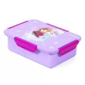 Disney Frozen Princess 1/2/3/4 Compartment Convertible Bento Lunch Box-Purple