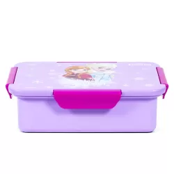 Disney Frozen Princess 1/2/3/4 Compartment Convertible Bento Lunch Box-Purple