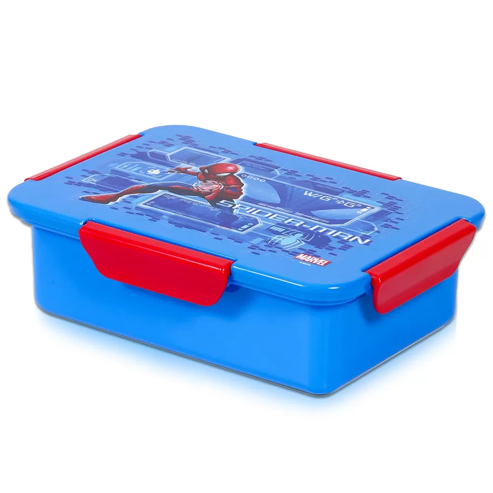 Marvel Spider-Man 1/2/3/4 Compartment Convertible Bento Lunch Box-Blue