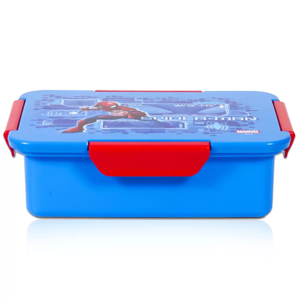 Marvel Spider-Man 1/2/3/4 Compartment Convertible Bento Lunch Box-Blue