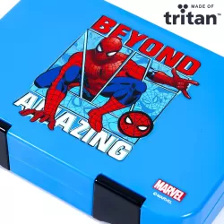 Marvel Beyond Amazing Spider Man 6/4 Compartment Convertible Bento Tritan Lunch Box-Blue