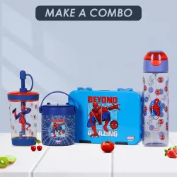 Marvel Beyond Amazing Spider Man 6/4 Compartment Convertible Bento Tritan Lunch Box-Blue