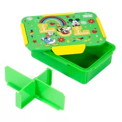 Disney LOL Mickey Mouse 1/2/3/4 Compartment Convertible Bento Lunch Box-Green